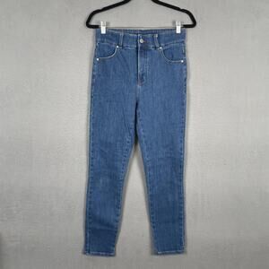 Universal Standard Jeans Womens 8 Blue High Rise Skinny Slim Stretch Denim